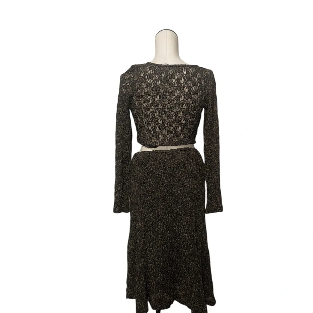 NWOT Free People women's Laney Long Sleeved Set Olive Green